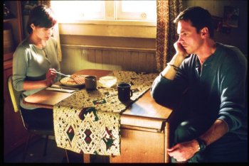 April and Matthew share a meal
