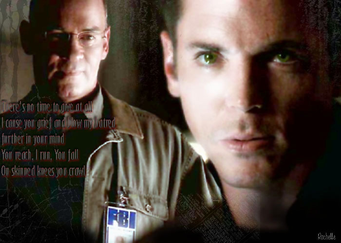 Krycek and Skinner by Rachelle
Keywords: xfiles_art