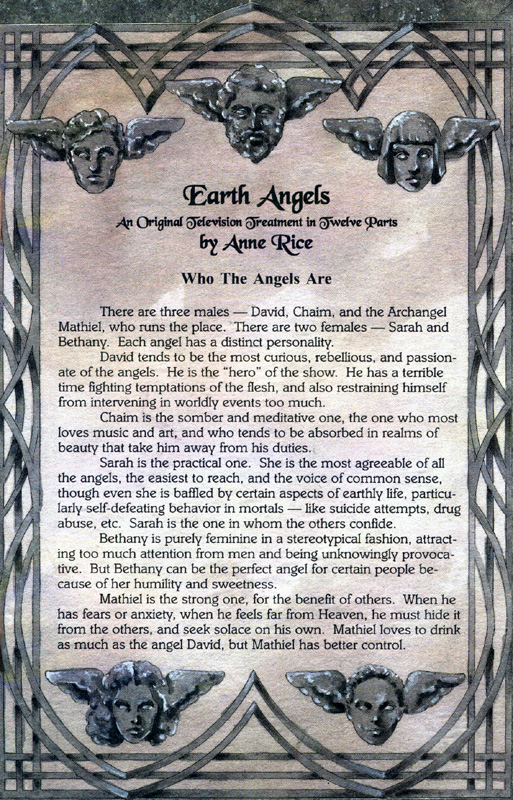 Earth Angels 02 - Treatment by Anne Rice
Keywords: earth_angels_media