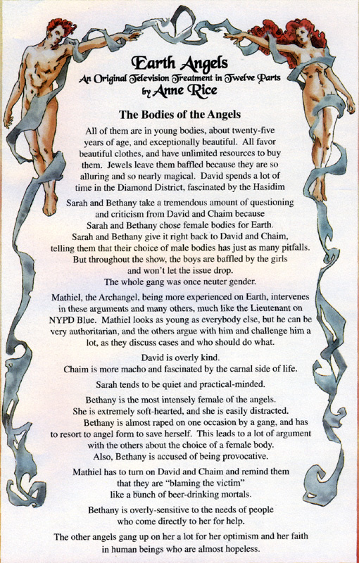 Earth Angels 03 - Treatment by Anne Rice
Keywords: earth_angels_media