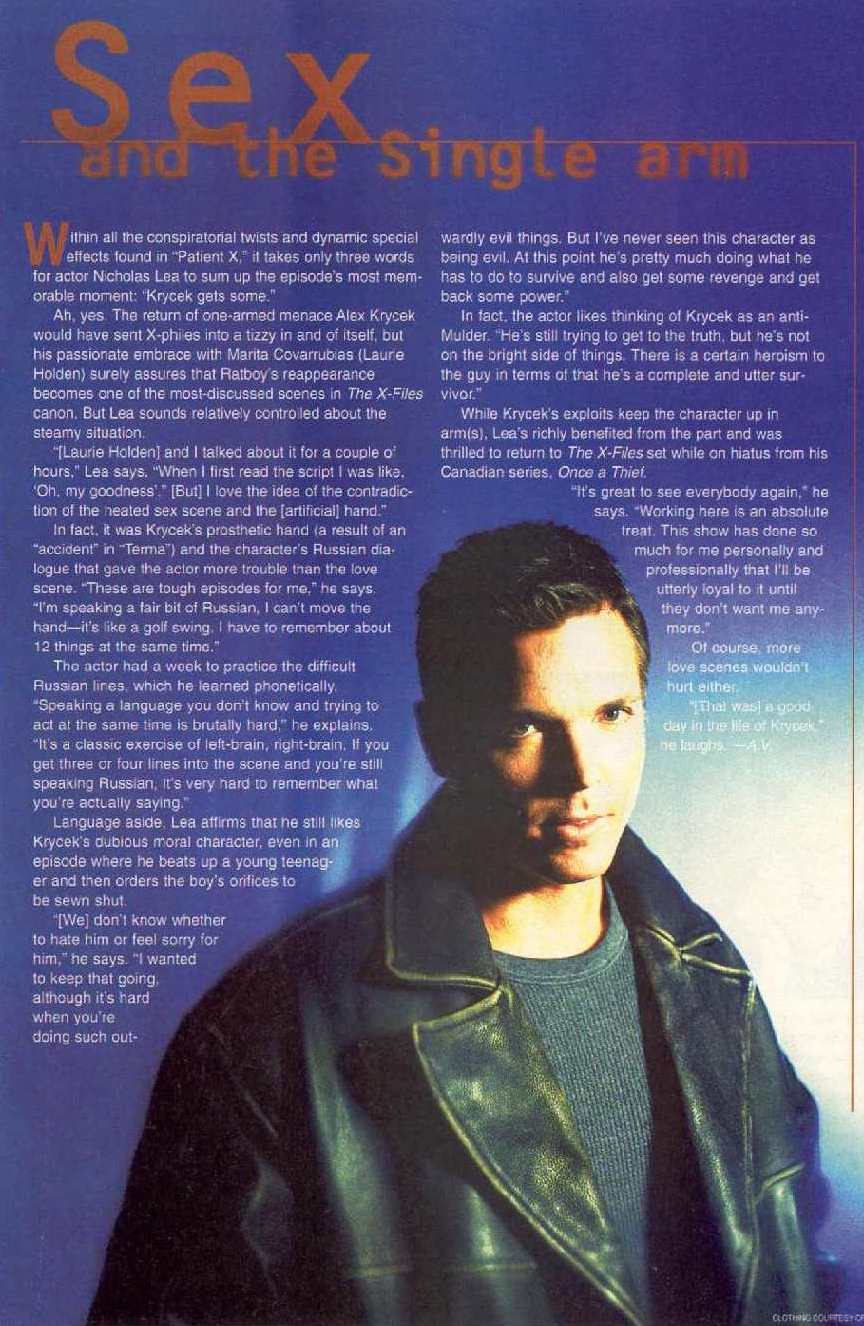 Sex and the Single Arm
